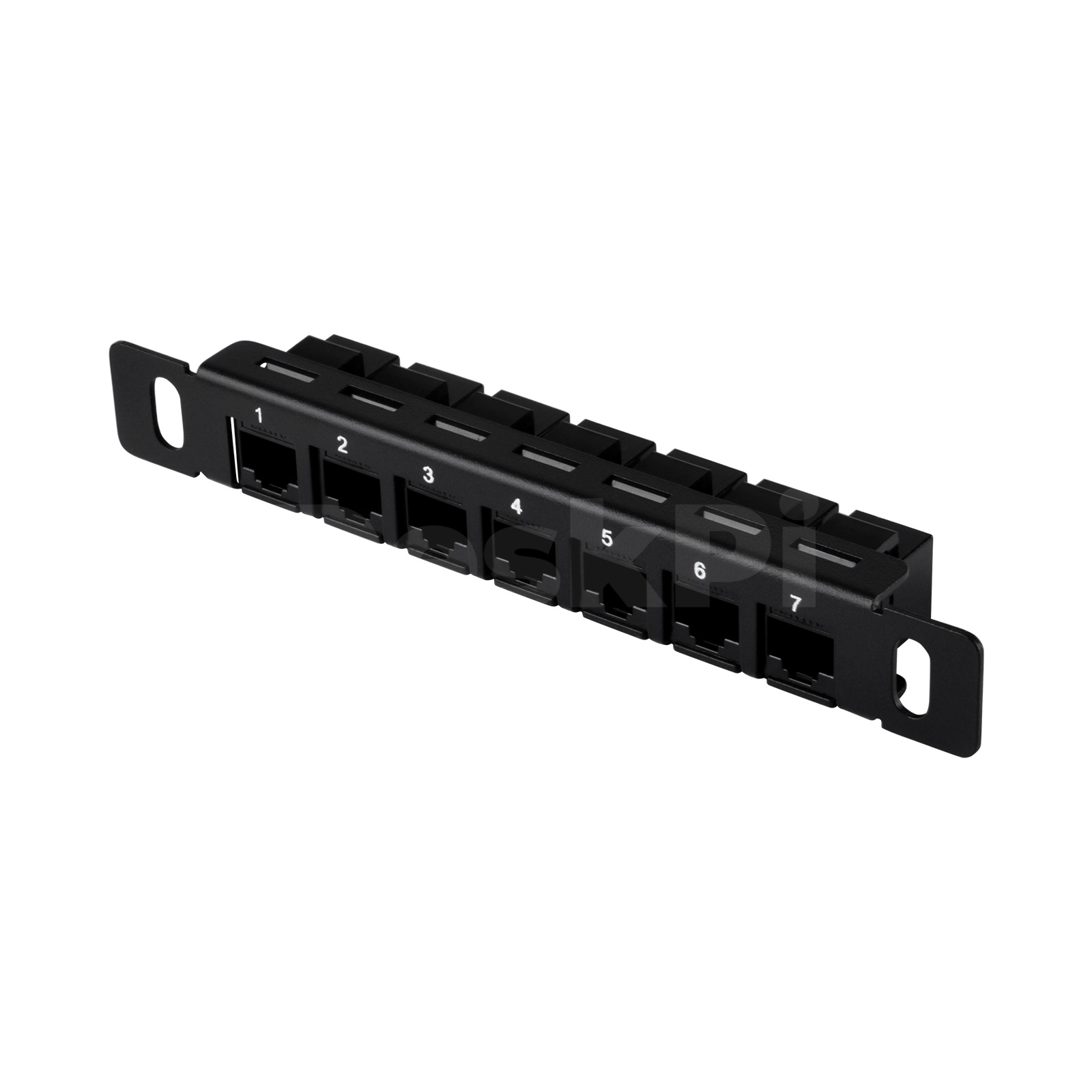 Deskpi Super6C - DeskPi RackMate 7インチ 0.5U CAT6 ネットワークパッチパネル（7ポート、TTサーバーラック/ネットワークキャビネット用）